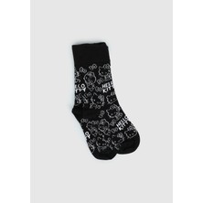 Siyah  Hello Kitty Siyah Soket Çorap 27-30