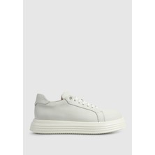 ProvoQ Krem Deri Erkek Sneaker