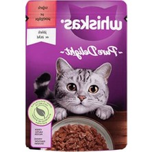 Cekar Store Whiskas Pouch Pure Delight Jöle Içinde Sığır Etli Yetişkin Kedi Konservesi 85 gr Tekli Paket