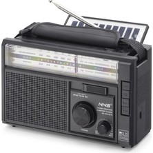 Skygo Bluetooth Solar Panelli Fm Radyo Usb Tf Nostaljik Hoparlör - Siyah NS9951BTS