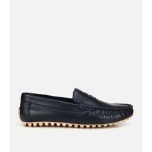 Hotiç Erkek Deri Lacivert Comfort Günlük Loafer