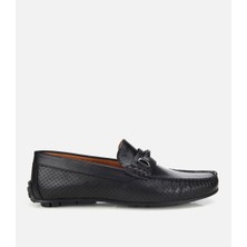 Hotiç Erkek Deri Siyah Tokalı Günlük Loafer