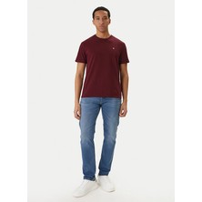 Calvin Klein Jeans Mavi Erkek Straight Yıkamalı Denim Pantolon LV04RF949GEFD Mavi Denim Pantolon