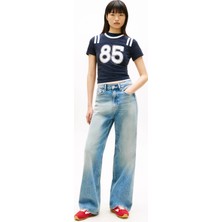 Tommy Jeans Lacivert Kadın Denim Pantolon Claıre Hr Wd BJ6136