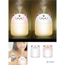 Bulut LED Işıklı Hava Nemlendiricisi Kedi Tasarımlı Buhar Makinesi