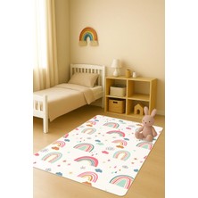 NEWORA Modern Desenli Dijital Baskı Kaymaz Taban Çocuk ve Genç Odası Halısı H0756