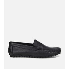 Hotiç Erkek Deri Siyah Comfort Günlük Loafer