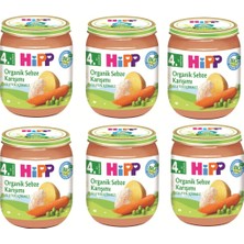 HiPP Organik Sebze Karişimi Kavanoz 125 gr 6 Adet 4. Ay Bebekler İçin Sağlıklı Seçenek
