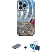 Pileli Store Pilelistore™ iPhone 13 Pro Kılıf Nova Doku Prime - Siyah 3D Antistatik Seramik Nano Ekran Koruyucu + Renkli Kamera Lens Koruma Cam - Tu