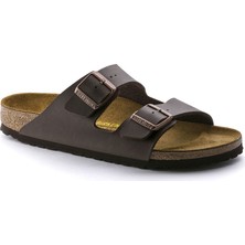 Birkenstock Arizona Unisex Kahverengi Terlik Düz Topuklu Günlük Kullanım İçin Konforlu 051701