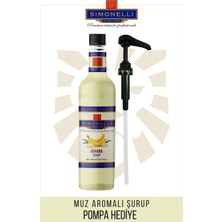 Simonelli Kahve Şurubu Muz Aromalı 70 cl + Pompa