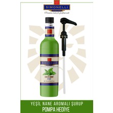 Simonelli Kahve Şurubu Nane Aromalı 70 cl + Pompa
