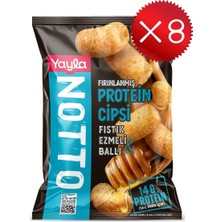 Yayla Notto Fıstık Ezmeli ve Ballı Protein Cipsi 50 G X8