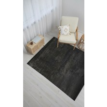 Sultan Halı Dream Color Antrasit Yumuşak Yüzeyli Kaymaz Makinede Yıkanabilir Halı