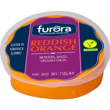 Vegan -Vegan Peynir- Reddish - Orange Vegan Cheddar Block 250 G