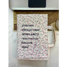 Dutt Dikim 17×24 Standart Kitap Çantası – Poplin Kumaş, Hafif ve Desenli Bez Kitap Kılıfı