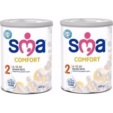 Sma Comfort 2 Biberon Maması 400 gr 6-12 Ay İçin Sütlü 2'li Avantaj Paketi
