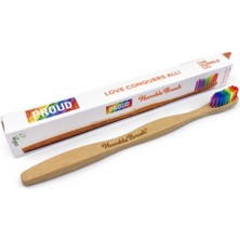 Humble Brush Yumuşak Kıllı Orta Boy Diş Fırçası Rainbow Renkli Tasarım 1 Parça