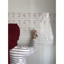 Tutunabilir Kağıt Rakam Çalışması Akıllı Yazı Tahtası 85 x 56 cm + Kalem Çocuklar İçin Eğitici