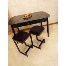 TURGUTSAN MOBİLYA Modern Bar Taburesi 65 cm Siyah Metal Yapılı Rahat Oturum ve Yüksek Dayanıklılık