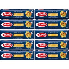 Barilla Spagetti Makarna 500 gr x 10'lu Aromasız İtalya Menşeli Lezzetli Makarna