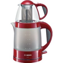Bosch TTA2010 Teaxx 0.7 L Kırmızı Cam Demlikli Çay Makinesi Plastik Malzeme ile Hızlı Demleme