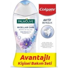Palmolive Micellarcare Shower Gel 250 ml + Colgate Aktif Beyazlık Diş Macunu 75 ml Avantaj Paket