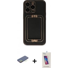 Pileli Store Pilelistore™ iPhone 13 Pro Max Kılıf Kozmos Minimal Prime - Siyah Joko 5d Cam + Renkli Kamera Lens Koruma Cam - Yl