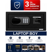 AlGeliyo Elektronik Şifreli Para Çelik ve Laptop Tipi Ev-Iş-Ofis-Otel Tipi Şifreli Çelik Kasa BF802-M
