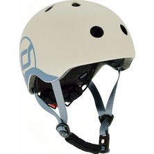 Scoot And Ride Helmet Bebek Kaskı XXS-S Açık Gri 181206-96360 2-4 Yaş İçin Güvenli Tasarım