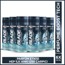 Blade Mountain Fresh Erkek Alüminyumsuz Deodorant 6x150 Ml Hızlı Kurur, Leke Bırakmaz