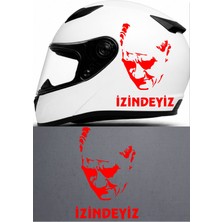 Sticker Usta Atatürk Mustafa Kemal Atatürk Izindeyiz Atam Büyük Türk Türkiye Sticker 00235