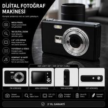 FaroxTech Dijital Fotoğraf Makinesi 16X Zoom LCD Ekran Kompakt Taşınabilir Kamera