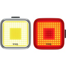 Knog Blinder Square Twinpack USB Şarjlı Ön Arka Bisiklet Aydınlatma Seti 200 Lümen FST-415