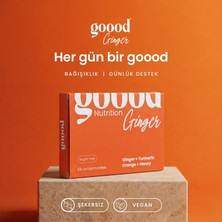 Goood Nutrition Goood Ginger Bağışıklık Destekleyici Bitkisel 24'lü Pastil (Zencefil, Zerdeçal, C Vitamini)