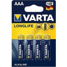 Varta Alkalin Longlife Power Aaa Ince Kalem Pil – 4’lü
