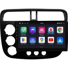 Valeo Honda Civic Vtec 2 Android Multimedya Sistemi (2002-2006) | 4gb Ram, 64GB Hafıza, Bluetooth, Carplay & Android Auto Kamera Hediye!