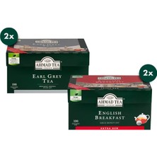 Ahmad Tea Avantaj Paketi 2’li (Earl Grey + English Breakfast  100’LÜ Poşet Çay)