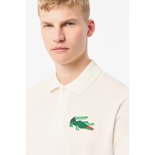 Lacoste Classic Fit Polo T-Shirt Erkek Polo Yaka Tişört Beyaz