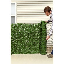 Binbirreyon Yapraklı Bahçe Çiti Dekoratif Sarmaşık Çit Paravan 1x3 Metre AD006