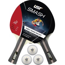 USR Smash-RB Masa Tenisi 2 Raket + 3 Top Set