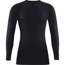 BLACKSPADE Unisex Siyah Sıfır Yaka Uzun Kol Thermal %49 Viskoz %49 Polyester Cinsiyet: Erkek
