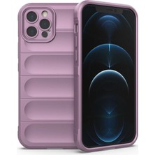 Zenvia Mey Ithalat®  iPhone 12 Pro Kılıf Optimum Silikon - Mor