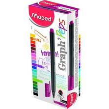 Maped Fineliner Graph Peps 0.4 mm Mor 12 Li