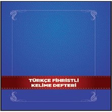 Renas Store Türkçe Fihristli Kelime Defteri