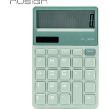 Nusign Nusıgn 12 Haneli Hesap Makinesi Plastik Yeşil