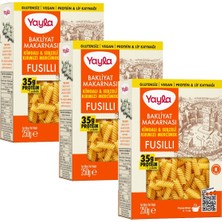 Yayla Kinoalı ve Sebzeli Kırmızı Mercimek Fusilli Bakliyat Makarnası 250 G X3