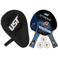 USR Stroke-Match Masa Tenisi 2 Raket + 3 Top + Kılıf Set
