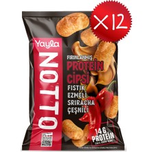 Yayla Notto Fıstık Ezmeli ve Sriracha Çeşnili Protein Cipsi 50 G X12