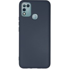 Zenvia Mey Ithalat®  Infinix Hot 10 Play Kılıf Nano Içi Kadife Silikon - Lacivert